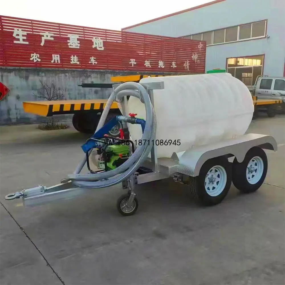 Trailer with Hot Water Pressure Washer Steel Construction Small 1000-Gallon Water