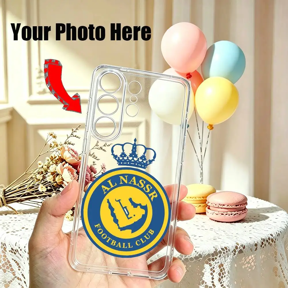 Al N-Nassr Football LOGO  Phone Case For Samsung S25,S24,S21,S22,S23,S30,Ultra,S20,Plus,Fe Transparent Cover