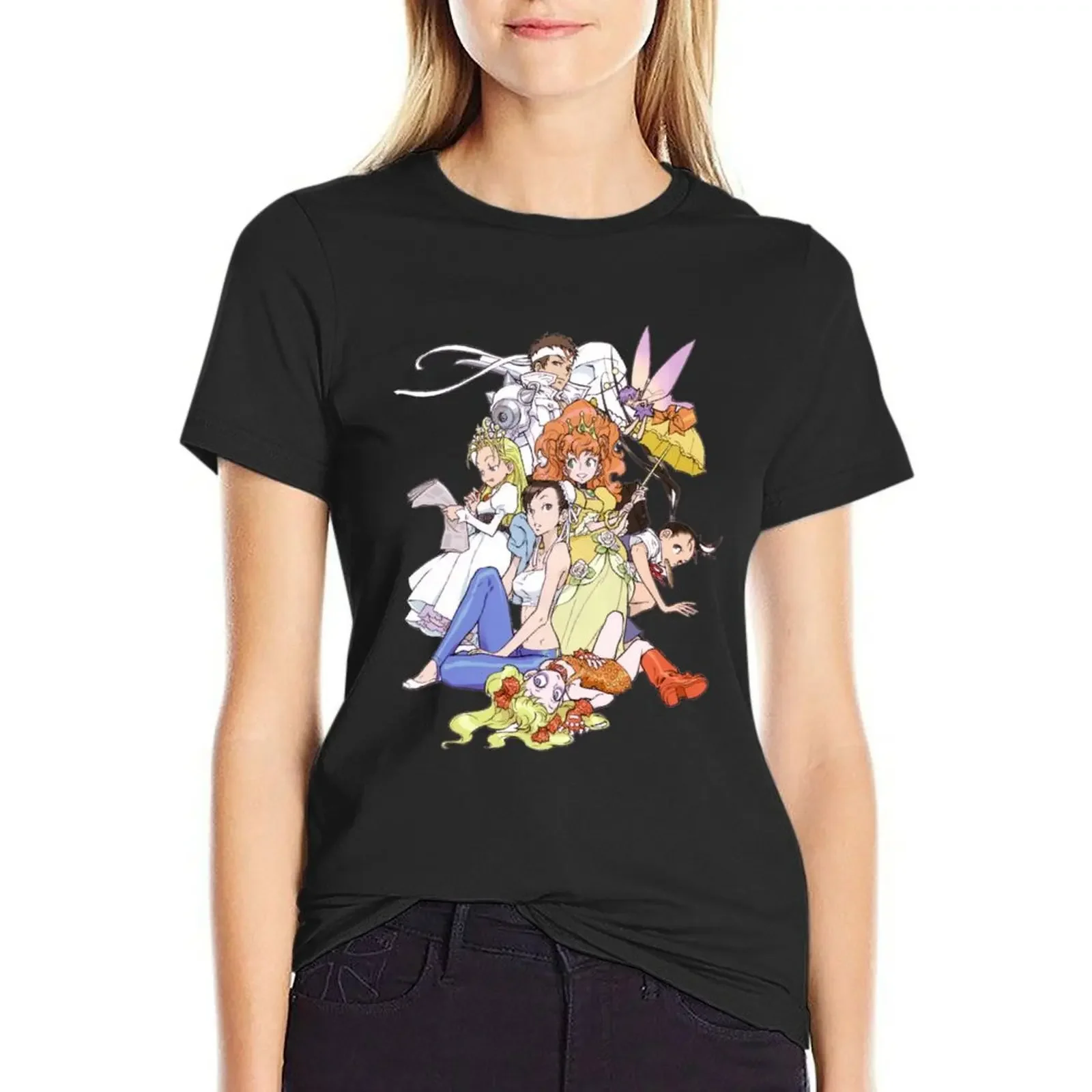 

Jin And Girls T-Shirt summer clothes customs plus size tops aesthetic clothes cotton t shirts Women