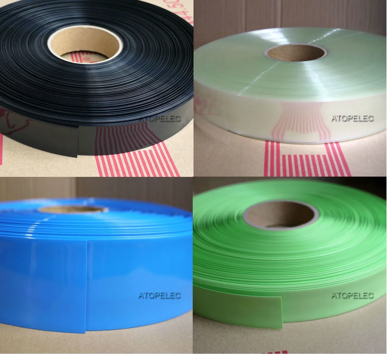 1M x 7/9/12/15/17/23/27/29.5/32/36/40/43mm Wide PVC Heat Shrink Tubing Li-ion 18650 26650 Battery Wrap Sleeve Sheath