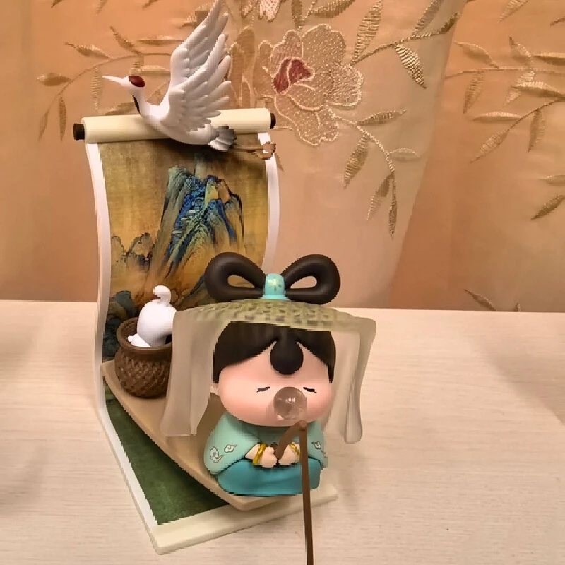 متحف القصر الصين الثقافية الإبداعية باو جيي اللوحات الشهيرة سلسلة كرونيكل صندوق أعمى نموذج يعرض جمع الهدايا اللعب #5