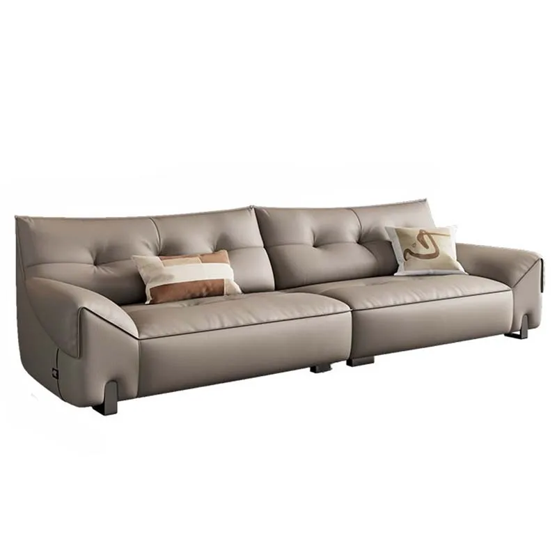 

Sofa Modern Luxury Foam Italian Home Couches Leather Designer Wood Furniture