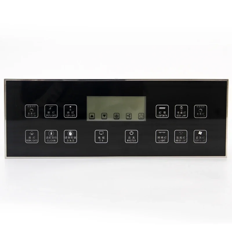 

Touch glass thermostat curtain led lighting switch bedside panel of RS485