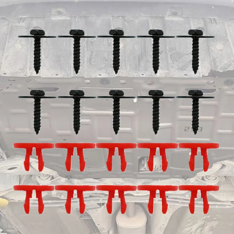 Engine Undertray Cover Clips Screws For Ford Focus II 2004 - 2011 Focus C-Max 2003 - 2010 C-Max 2003 - 2010 Mondeo MK3 2000-2007