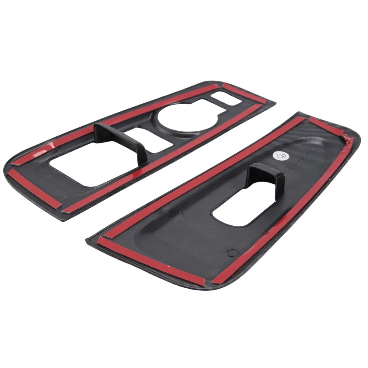 #02M Armrest Window Lift Cover,2Pcs ABS Carbon Fiber Armrest Trim for Hyundai Grand Starex H1 19-20 (carbon fiber pattern)