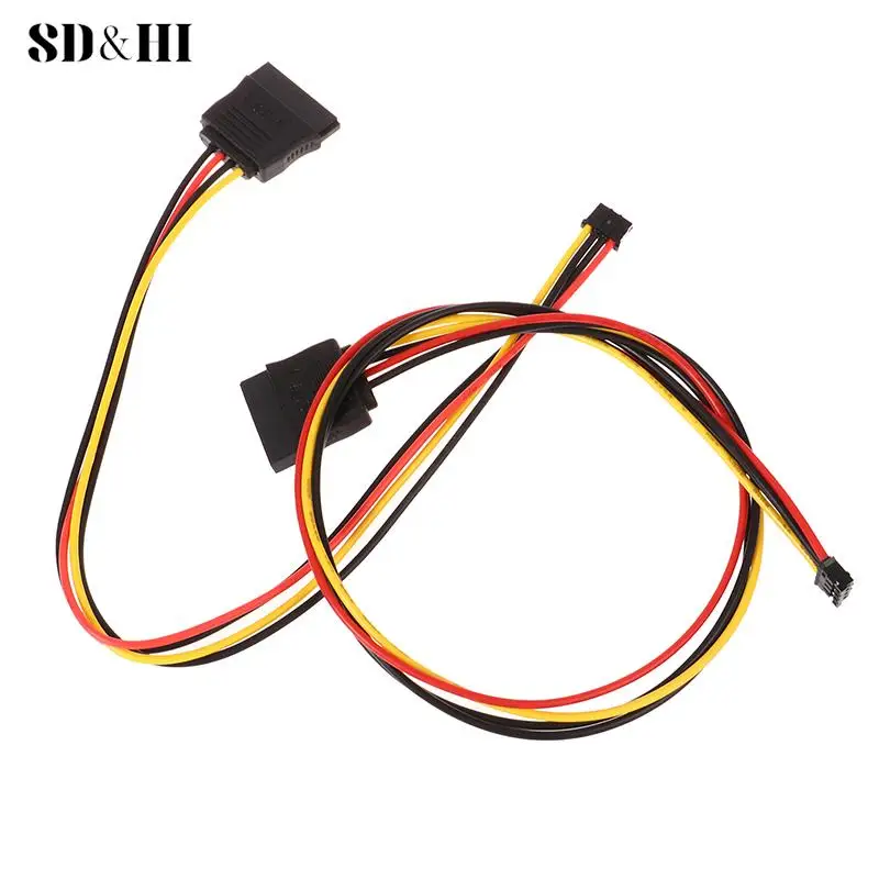 PH 2.0mm 4Pin Small Type To 15Pin HDD SATA Power Supply Cable Cord 20AWG Wire For Industrial All-in-one HD Mini 5V 12V