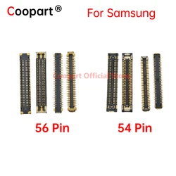 USB 충전기 충전 LCD 디스플레이 신호 플렉스 FPC 커넥터 플러그 보드, 삼성 갤럭시 노트 20 노트 20 울트라 56 12 54 핀용, 2 개