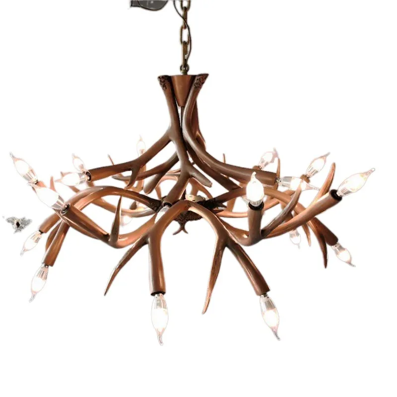 Woonkamer Eetkamer Kroonluchter Café Kledingwinkel Creatieve Hars Wit Gewei