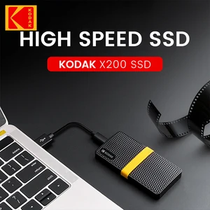 KODAK USB3. 1 GEN2 SSD Hard Drive Eksternal 1TB 128GB 256GB 512GB PSSD Mini Solid State 1TB untuk Laptop PC disko Duro Eksternal 10 penjualan terbaik ssd eksternal 512gb - №