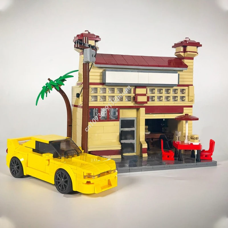 

902 шт. MOC Torettoes's Market & Cafe City Champions Супер автомобильные строительные блоки для развития терпения и рождественской игрушки в подарок