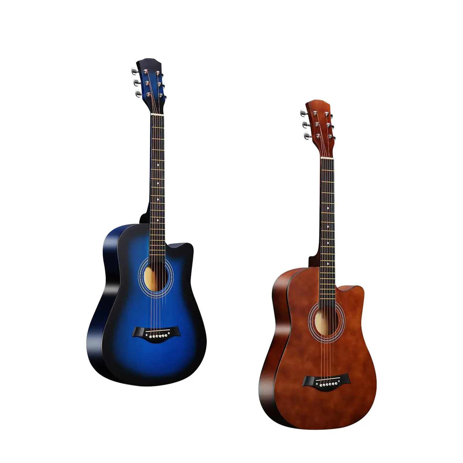 38\'\' acoustic guitar, easy to learn musical instrument for adults in