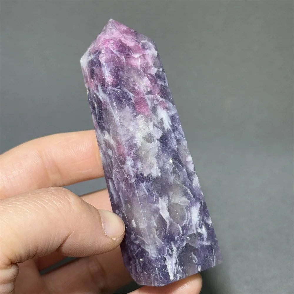 Unicorn Tourmaline Symbiotic Obelisk Natural Mineral Quartz Tower Energy Therapy Reiki Home Room Decoration Holiday Love Gift