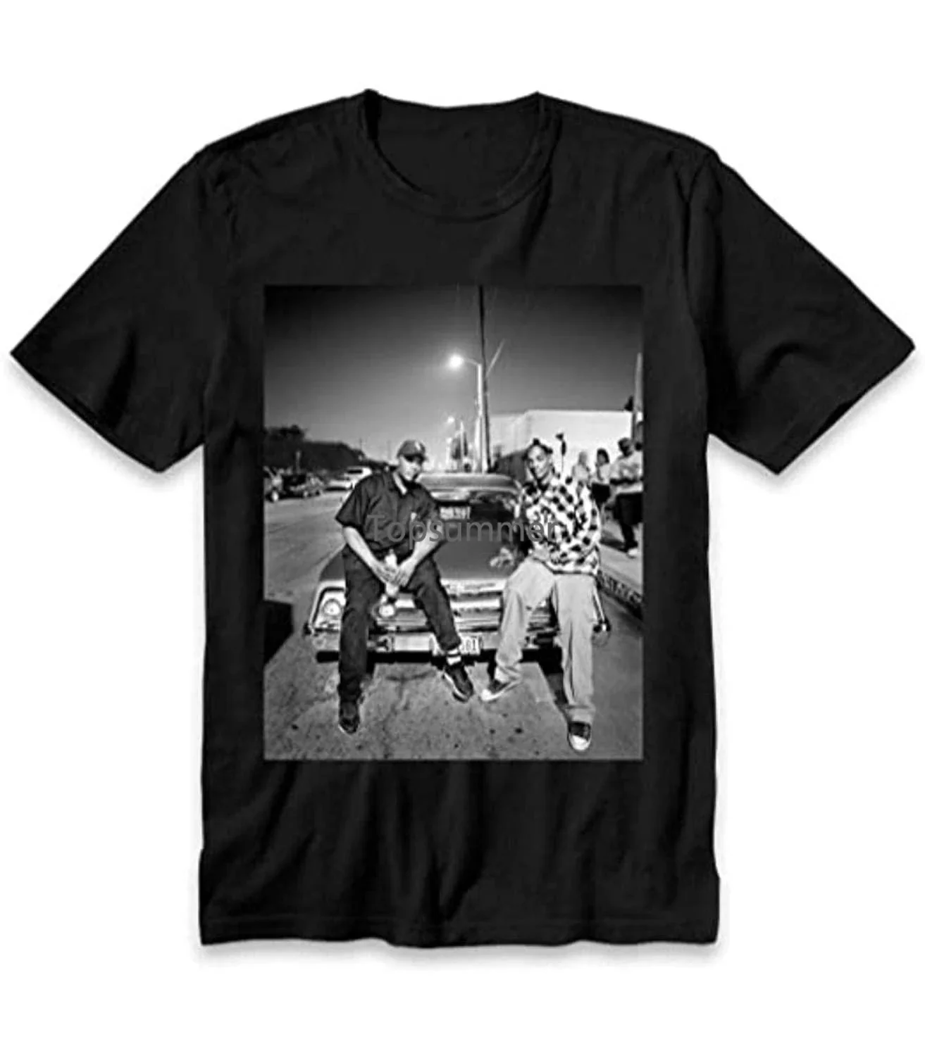 Vintage Snoop Doggy Dogg And Dr. Dre###Bl T-Shirt Black