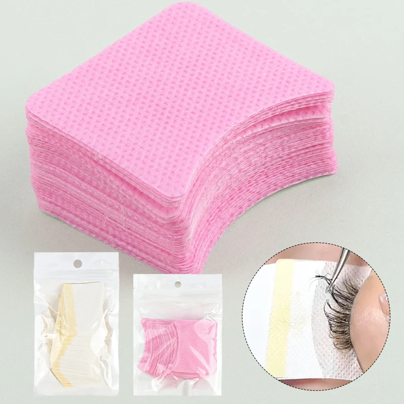40 stücke Rosa Augenklappen Wimpern Verlängerung Fusselfrei Unter Augenklappen Multi-verwenden Lidschatten Make-Up Hilfe Wimpern Verlängerung werkzeuge