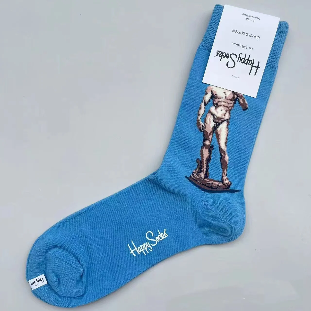 Happy Socks Mid-tube sokken voor heren Vier seizoenen puur katoen Klassieke sokken MAAT 41-46