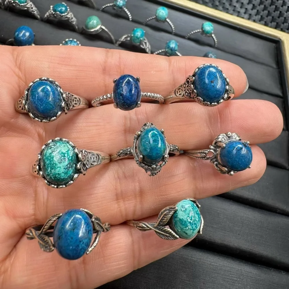 Natural Phoenix Turquoise Crystal Ring for Women Fashion Healing Jewelry Sweet Gift - Stylish Accessory for Women 1pc
