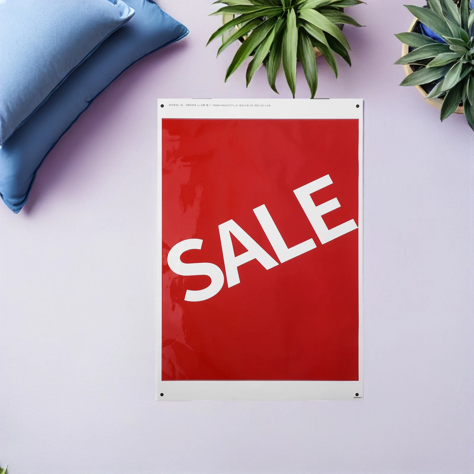 4Pcs Sale Stickers for Retail Store Self Adhesive Waterproof Window Wall Advertising Signage Yard Garage Garage Sale Stickers