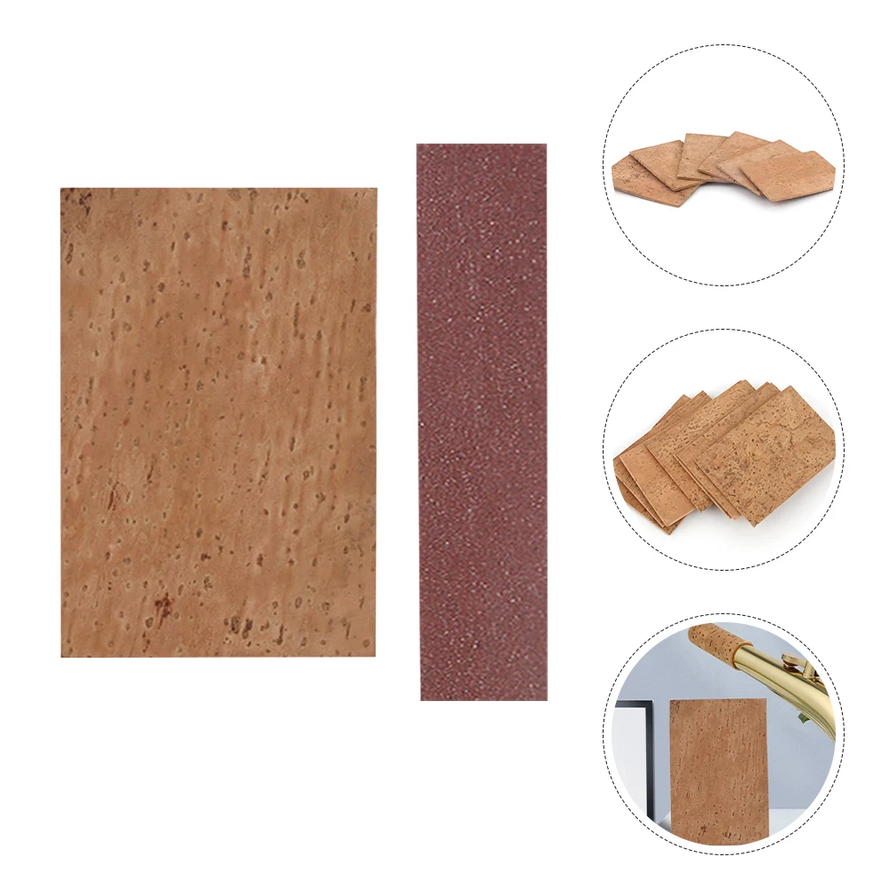 

Saxophone Neck Cork Sheet Replacement Repair Pad Accessories Clarinet Cork Sheets for Sax Lightweight Durability Musical