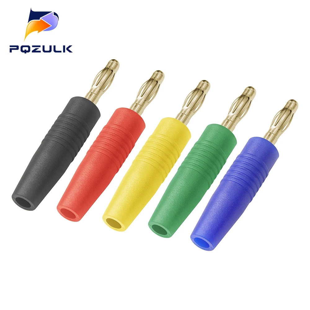 New 4mm Plugs Gold Plated Musical Speaker Cable Wire Pin Banana Plug Connectors
