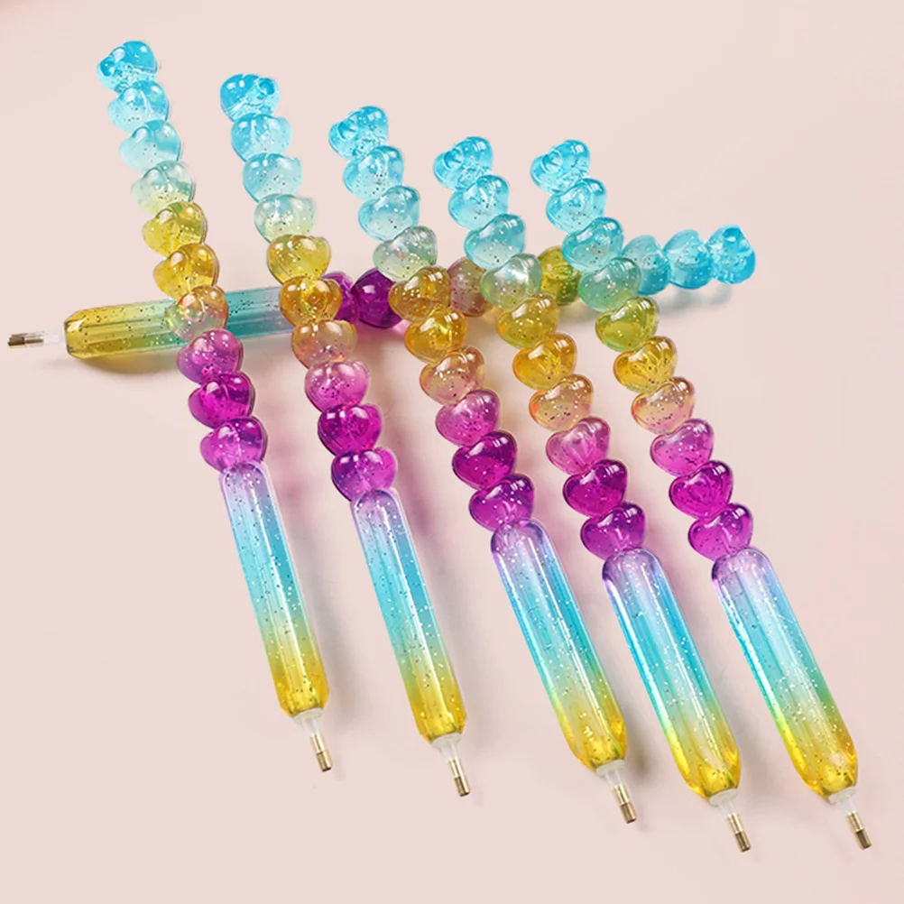 

2Pcs Dotting Pen for Rhinestone Picker Tool Single Headed Plastic Nail Point Pen with Precision Tip Comfortable