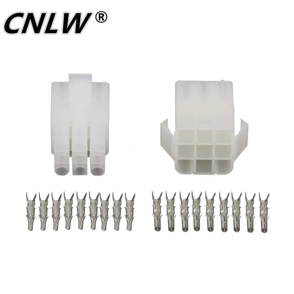 5 Sets 9 Pin L6.2-9P Connector Plug with Wings Male and Female Air Docking Connector 6.2mm Pitch Electrical Connector