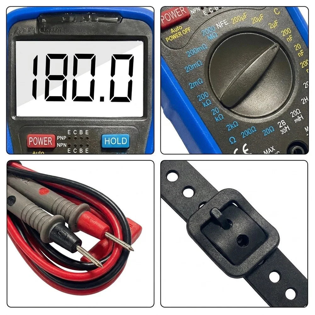 1 Piece 39L Digital Multimeter Automatic Capacitance Inductance Resistance Meter With LCD Backlight For Electronics Testing Tool