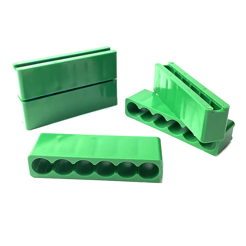 18650 Lithium Battery Fixed Bracket Six Battery Packs ABS Plastic Fixture Fast Spot Welding Single Row Double-sided Holder