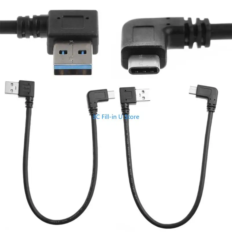 G8TA High Performance USB To Type C Male To Male Adapter Cable for Smartphone, Tablet, 39cm Cable Length Connector