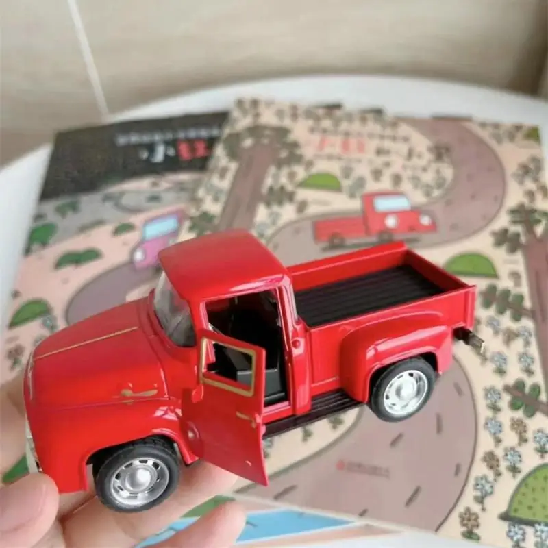 1 ~ 5 szt. Klasyczny samochód typu Pickup 1/32 odstraszanie modelu odlewania pojazd zabawka dla kolekcja dla dzieci chłopięcego