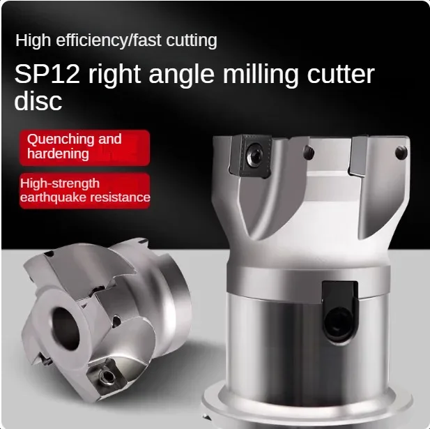

SPMT120404/08 right angled square shoulder milling cutter head 90 degree surface milling plane