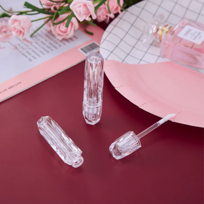 10/30/50/100pcs 3ml Diamond Clear Plastic Lip Gloss Empty Tube Cosmetic LipGloss Container Packaging