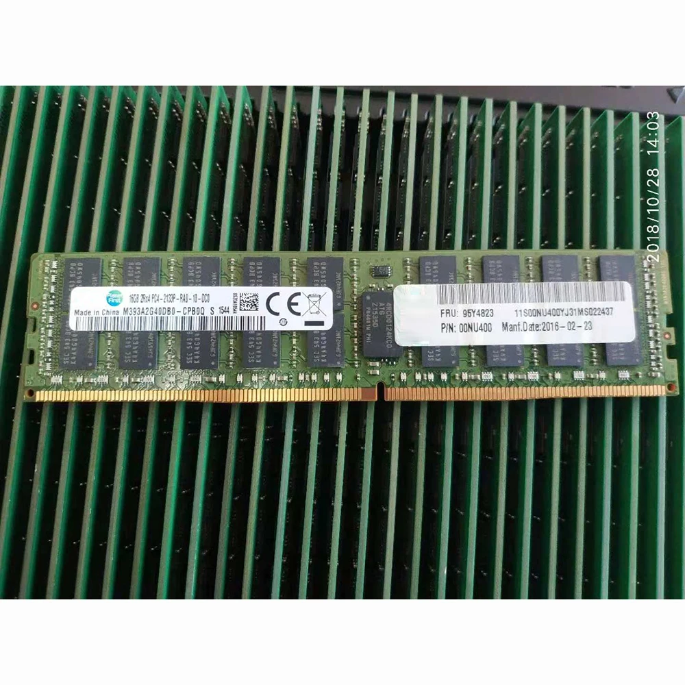 Memória do servidor 95y4823 95y4821 00nu400 para ibm x3550 x3650 m5 x3850 x6 16gb ddr4 2133mhz ecc reg ram funciona perfeitamente rápido navio