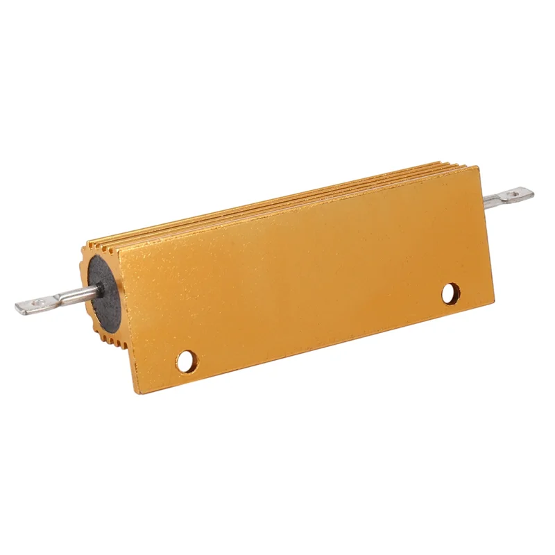 AS62 10X مقاومة طاقة مغطاة بالألمنيوم الذهبي 100 وات، 8 أوم 8R