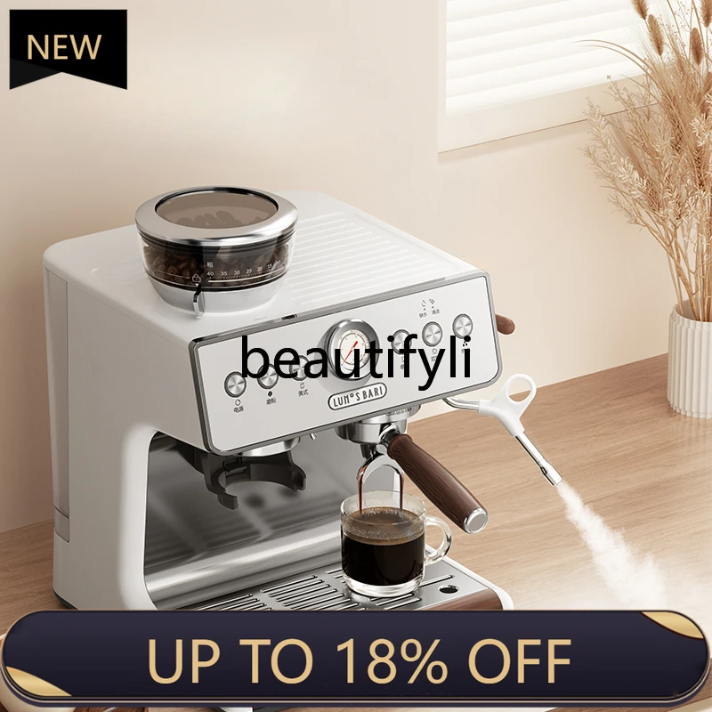 

Z189 Coffee machine small household Italian grinding integrated semi-automatic light commercial