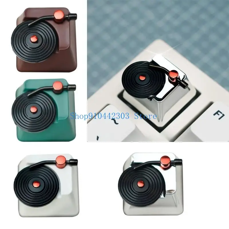 L4MD Aangepaste ESC Keycap Vinyls Record roestvrijstalen keycap voor mechanische toetsenborden