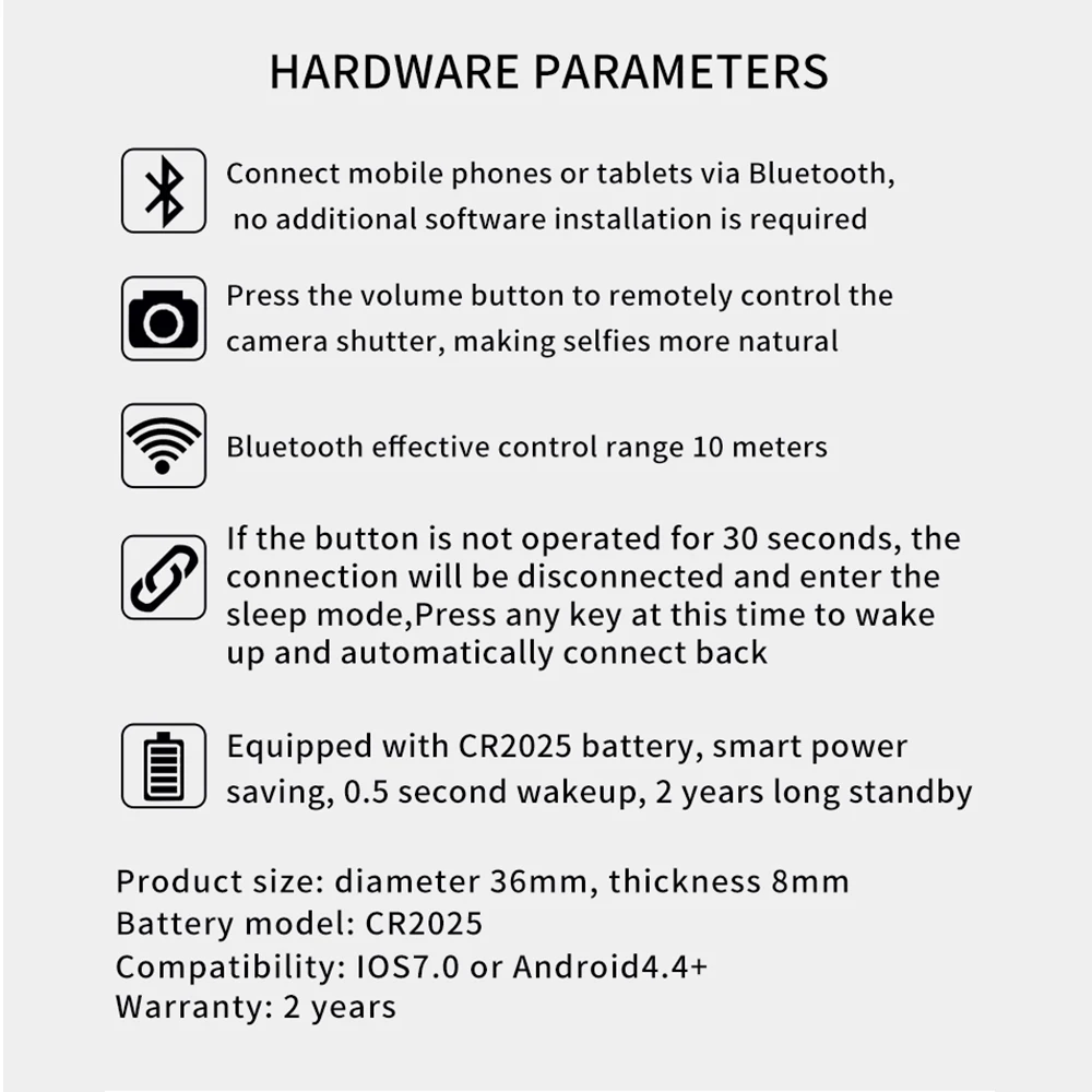 Wireless Media Bluetooth-kompatibel Taste Fernbedienung Auto Motorrad Lenkrad MP3 Musik Spielen Für IOS Android Tablet – Detail 11