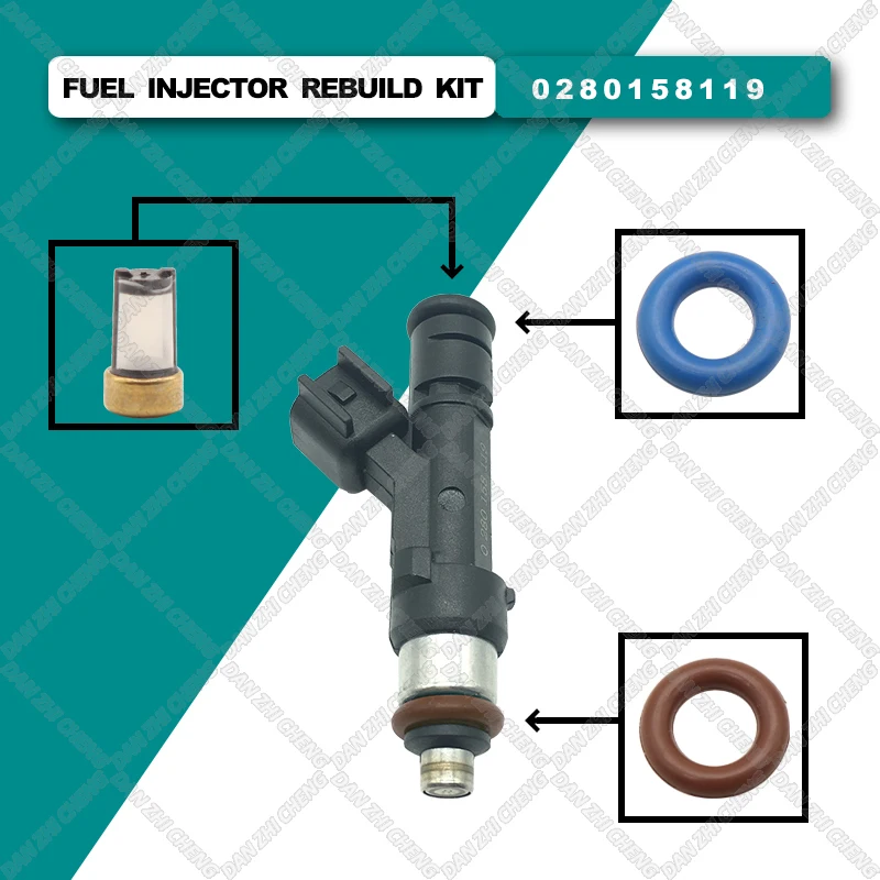 

Fuel Injector Service Repair Kit Filters Orings Seals Grommets For Dodge Grand Caravan Chrysler 08-10 3.8L 0280158119