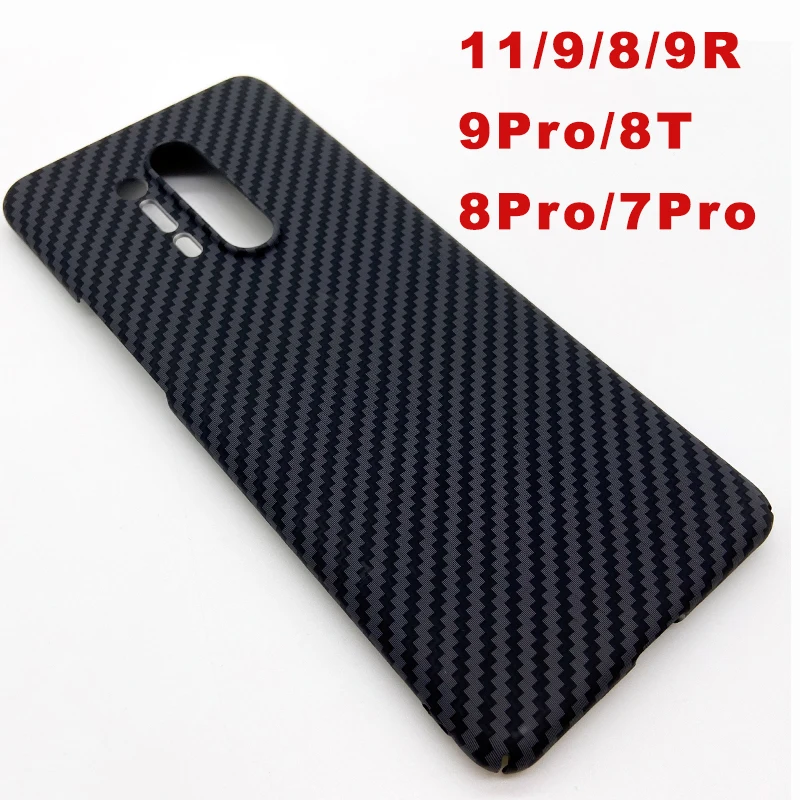 For OnePlus 11 10 9 8 7 Pro ACE 9R 9RT 10Pro 9Pro 8Pro 8T 7Pro Carbon Fiber Texture Phone Protective Cover Ultra Thin Hard Case