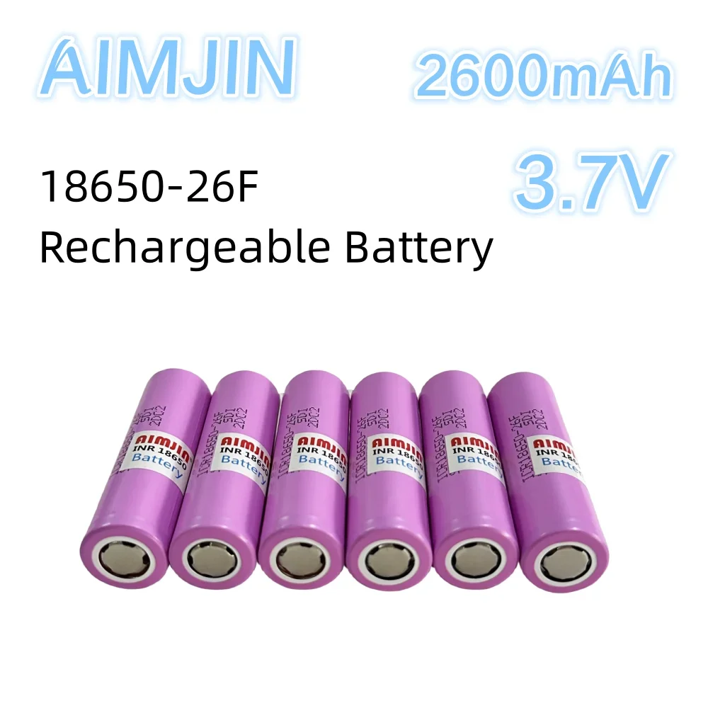 

INR18650-26F 3.7V 2600mAh rechargeable lithium-ion battery for remote control flashlights battery replacement in durable