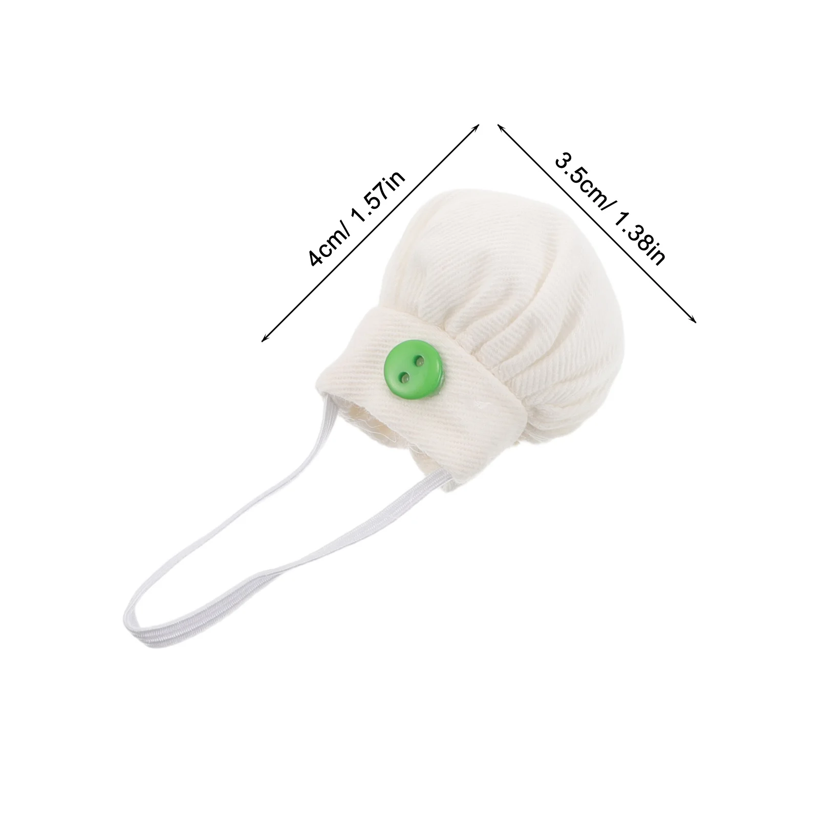 Décor de chapeau pour animaux en peluche, 4 pièces, 10-15Cm, casquette de cuisine en coton doux, bricolage artisanal, marionnette, accessoire Photo de fête