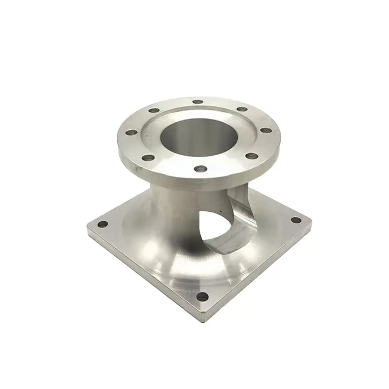 CNC machined stainless steel industrial flange connector Mechanically fixed base
