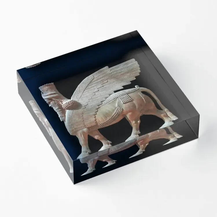 Assyria Assyrian Human Headed Winged B  Acrylic Block Room Stamping Cute Process Home Print Photos Pad Art Bedroom Clear Family