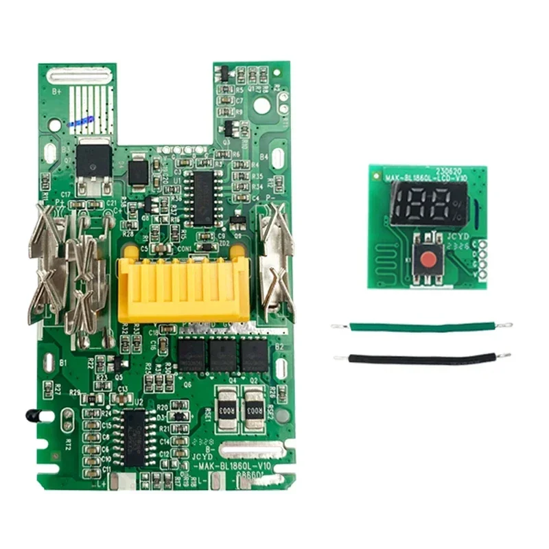 Imagem -03 - Caixa de Bateria com Placa Pcb Bms Proteção de Carregamento Led Digital Bl1830 Faça Você Mesmo Bl1840 Bl1860 1850 Bl1840 3.0ah 6.0ah