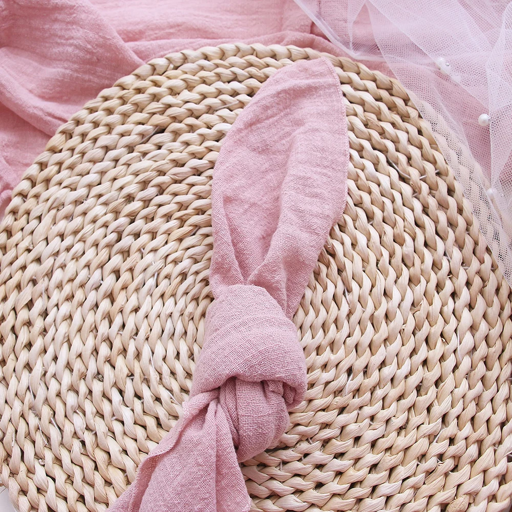 10pcs Cotton Cloth Napkins Gauze Fabric 30x30cm Napkins Pink for Wedding Decor Dinner Tea Towel Table Village Christmas Napkins