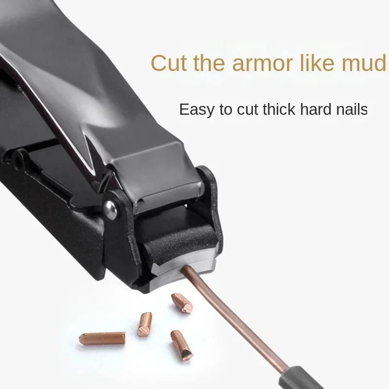 قطعة واحدة من مقصات الأظافر للرجال مع الماسك - قواطع أظافر حادة شديدة التحمل ذاتية التجميع مع رافعة مريحة تحافظ على أظافر الأظافر #2