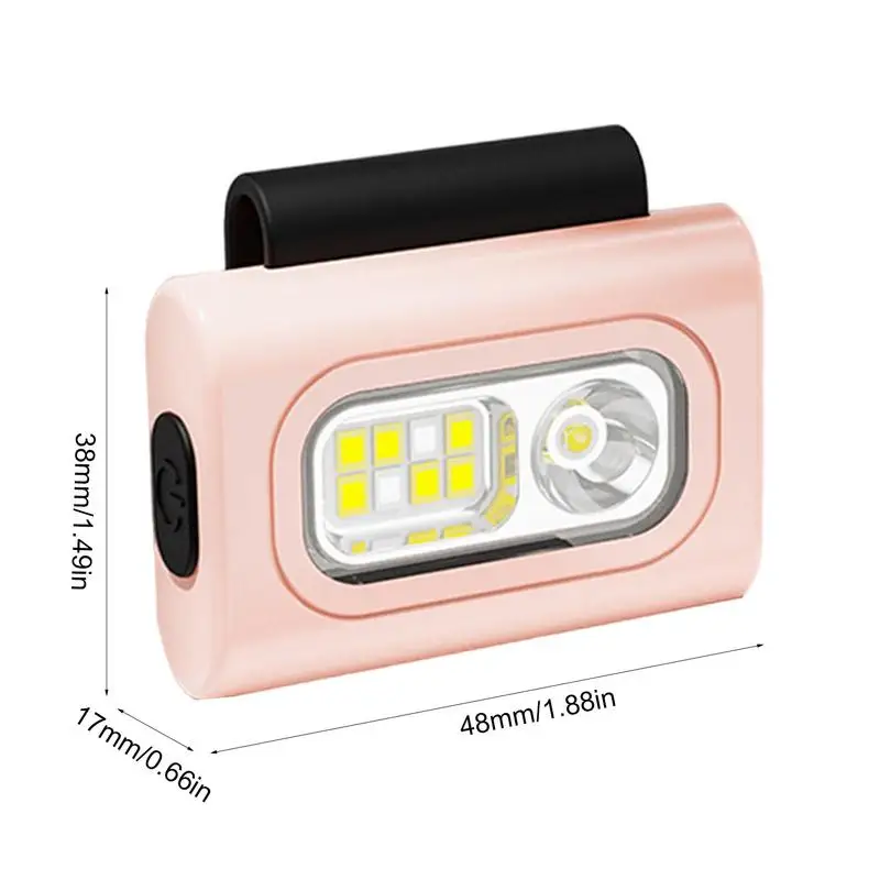 Running Lights For Runners Safety Jogging LED Light TYPE-C Rechargeable Strong Magnetic Clip On Running Light High Visibility