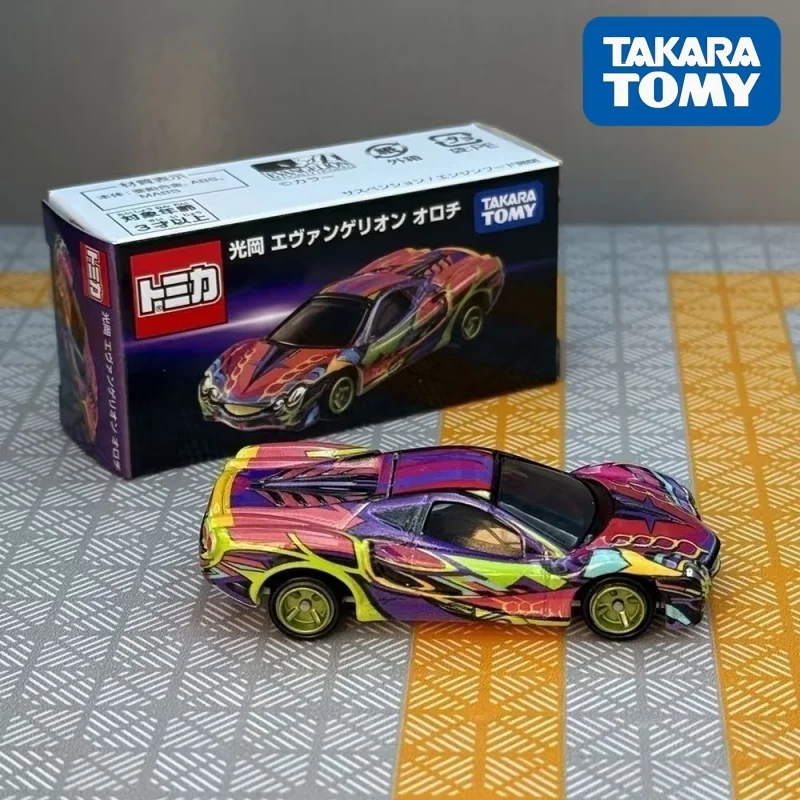 

TOMY Alloy Diecast Sports Car Mitsuoka Orochi Mini Model Neon Graffiti Evangelion Collaboration Collectible For Adult Collectors