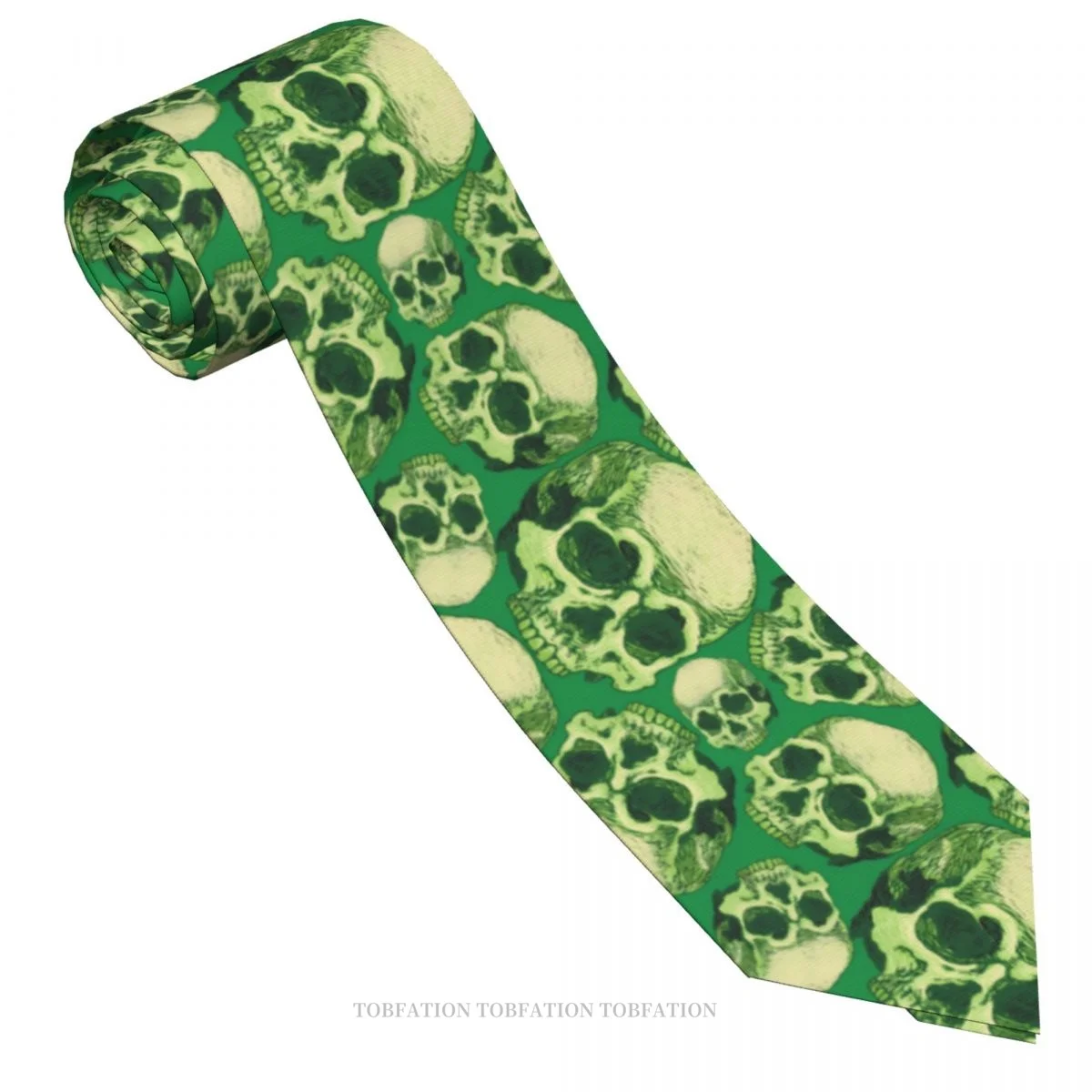 Skull Skeleton Green Skulls Men Ties 3D Printed Hip-Hop Street Business Wedding Party Shirt Accessories