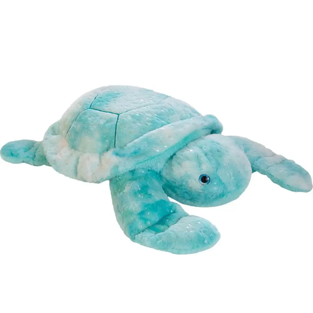 

Marine Animal Colorful Tortoise Plush Toy Stuffed Fluffy Sea Turtle Stuffed Doll Collection Gradient Colors