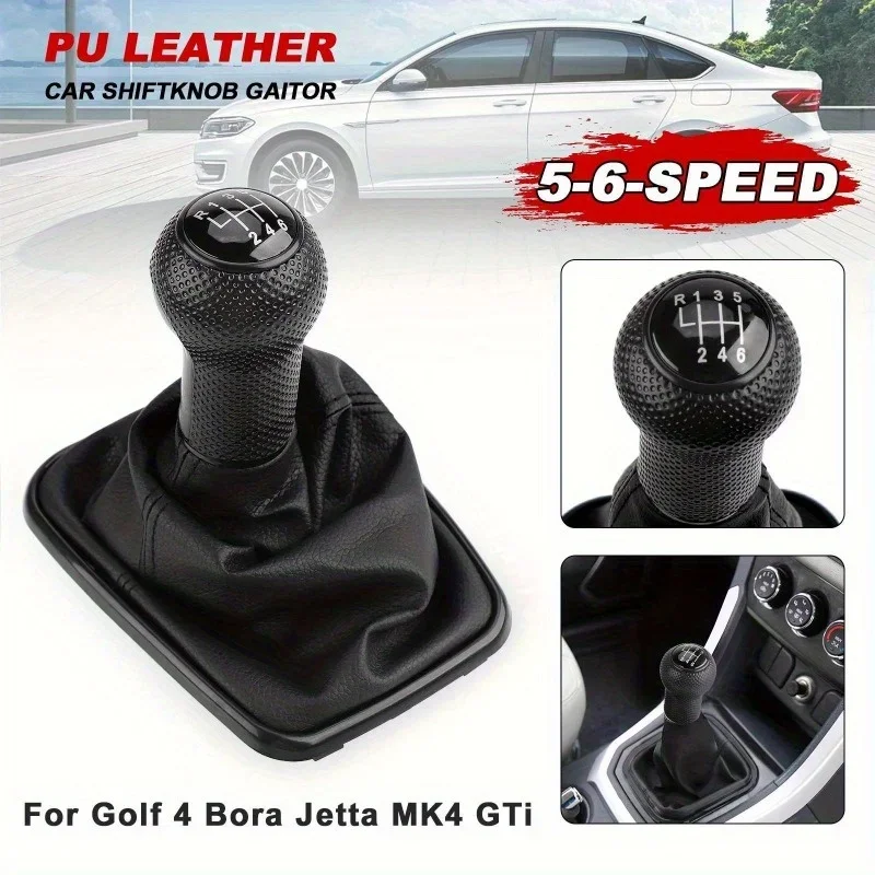 

5/6 Speed Gear Shift Knob Lever Shifter for 1999-2005 Volkswagen Golf 4 IV MK4 GTI R32 Bora and Jetta MT